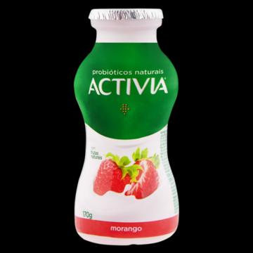 Leite Fermentado Parcialmente Desnatado Morango Activia Frasco 170G