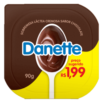 Danette Sob Choc Ao Leite Unit 90G