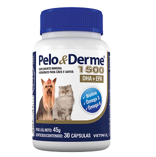 Pelo E Derme 1500Mg Dha+Epa 30 Capsulas - Vetnil