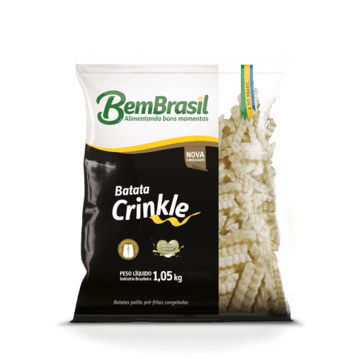 Batata Bem Brasil Crinkle 1,05Kg