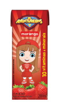 AVENTUREIROS BEBIDA DE MORANGO 200ML