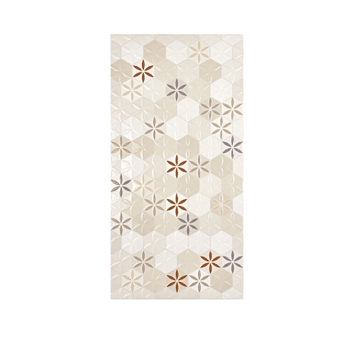 SACRA BEIGE 30X60 BR - Inspirado nas formas da geometria sagrada, mais especificamente na flor da vida, este desenho simboliza a interconectividade da vida e de todos os seres. O centro da flor simboliza o ciclo da criação. Formas da estrutura primária da natureza são representadas nessa superfície, em que a simetria, repetição, formas orgânicas e geométricas formam uma unicidade. Disponível em tons de bege, cinza ou branco puro, Sacra confere identidade ao ambiente. O formato 30x60 no acabamento brilho é versátil e possibilita combinações com diversos materiais.