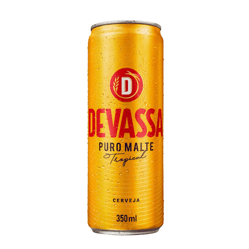 Cerveja Devassa Puro Malte Lata 350ml - A escolha certa para se refrescar em qualquer ocasião.