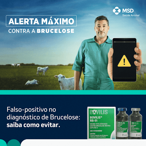 Bovilis® RB-51 - A Brucelose é uma doença infectocontagiosa provocada por uma bactéria que pode ser transmitida dos animais para os humanos e que causa sérios prejuízos à produção como abortos, infertilidade, perda de produtividade e até morte precoce do animal, além dos impactos econômicos ao produtor. A única forma de erradicar essa doença na propriedade é através da vacinação e da revacinação. Para isso, você pode contar com Bovilis® RB-51 da MSD Saúde Animal, que ao contrário da vacina B-19, não gera resultados falso-positivos. Além disso, tem carência zero para carne e leite, permite a vacinação de fêmeas em qualquer idade e possibilita a realização de exames sorológicos antes dos 24 meses. Bovilis® RB-51 é a prevenção certeira contra a brucelose! Consulte seu médico veterinário e saiba mais.

MSD Saúde Animal.