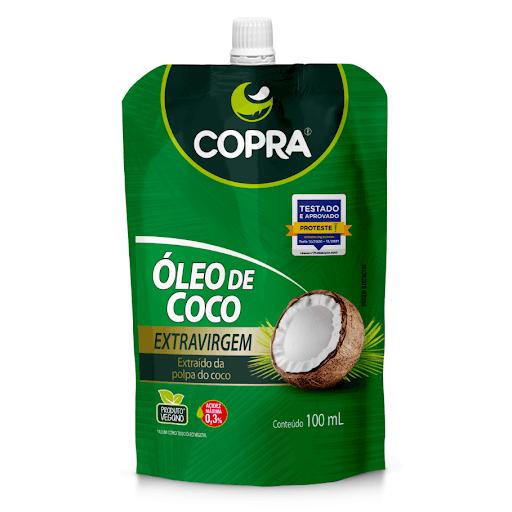 Óleo De Coco Extra Virgem Stand Pouch 100Ml - Oleo de Coco Extra Virgem Stand Pouch 100ml