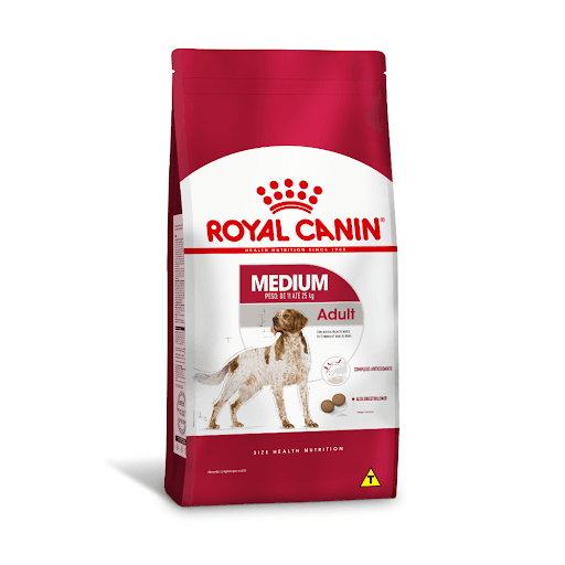 Porte Medium Adulto 15Kg - Indicação: Alimento completo seco para cães adultos de porte médio (peso de 11 até 25 kg) - De 12 meses a 7 anos de idade.

•	COMPLEXO ANTIOXIDANTE: Esta fórmula contém um exclusivo complexo de antioxidantes para ajudar a neutralizar os radicais livres.

•	ALTA DIGESTIBILIDADE: Ajuda a promover uma ótima digestibilidade graças a uma fórmula exclusiva que inclui proteínas de altíssima qualidade e um fornecimento balanceado de fibras.

•	ÔMEGA 3 / EPA-DHA: Fórmula enriquecida com ácidos graxos Ômega 3 (EPA-DHA) para ajudar a manter uma pele saudável.