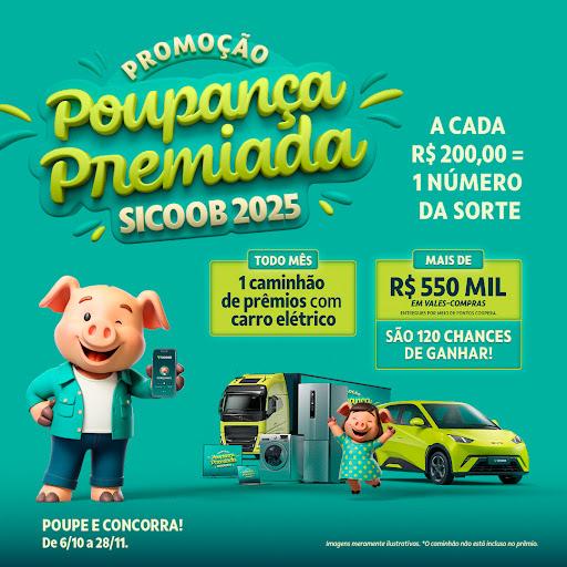 Existe coisa melhor do que poupar e ganhar ao mesmo tempo?

É a promoção Poupança Premiada Sicoob, onde você concorre a um caminhão de prêmios todo mês usando a sua poupança.

Acesse o site e confira o regulamento: https://encurtador.com.br/4yCSF