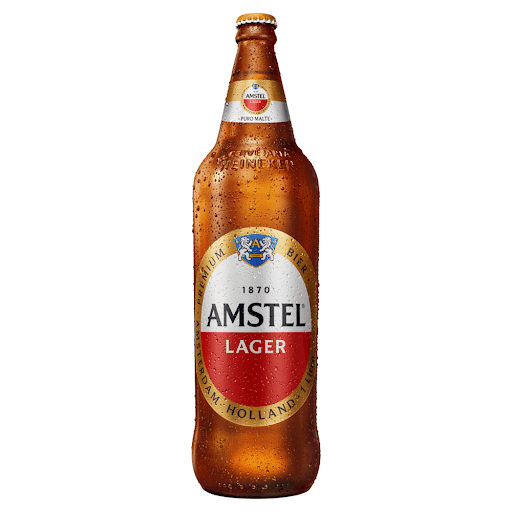 Cerveja Amstel Garrafa 1 litro - Amstel é uma cerveja lager puro malte apreciada em mais de 110 países.

Com receita europeia, ingredientes naturais e sem aditivos, levamos mais do que uma cerveja puro malte: levamos o espírito de Amsterdam para o mundo.

Seja em casa ou no bar, a Amstel em garrafa é a cerveja puro malte boa para compartilhar com os amigos.

A cor dourada e o sabor característico levemente amargo da Amstel vai destacar o espírito livre da marca e de Amsterdã no seu dia a dia.