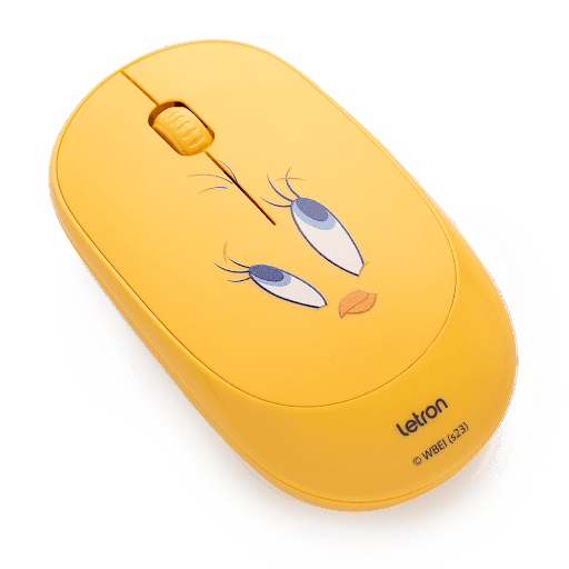 Mouse Sem Fio Looney Tunes - Piu Piu - Letron - Com o Mouse Sem Fio Looney Tunes Piu-Piu da Letron fazer seus trabalhos ou estudos no notebook ou no PC agora serão mais divertidos.

Na cor amarela e estampado com um dos mais queridos e famosos personagens da Looney Tunes, o passarinho Piu-Piu, ele é um mouse sem fio macio e silencioso. Com 3 botões, alcance de 10 metros e resolução de 1000 DPI para realizar os trabalhos de maneira precisa e rápida, ele é leve e pequeno, sendo seu design compacto e confortável, ideal tanto para destros como para canhotos. É fácil de transportar e prático para utilizar, pois basta plugar o mini receptor na entrada USB do computador e pronto, pode começar a usar!