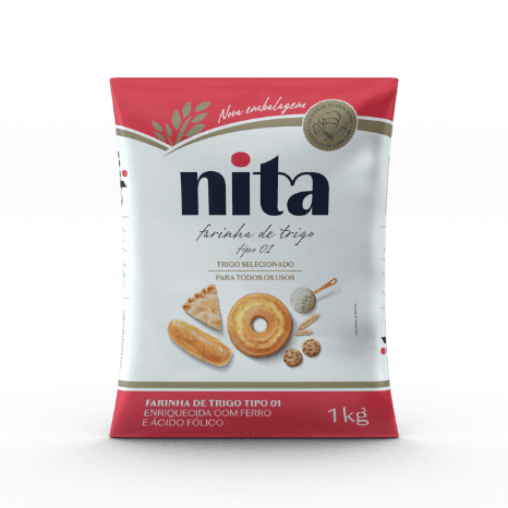 Farinha de trigo Nita Poli 1kg - Farinha de trigo especial para uso doméstico e profissional, adaptada às mais diversas necessidades e aplicações. Com característica de glúten forte, suporta os mais exigentes processos de panificação.









Ingredientes: Farinha de trigo enriquecida com ferro e ácido fólico.









Validade: 90 dias.









ALÉRGICOS: CONTÉM DERIVADO DE TRIGO E PODE CONTER CENTEIO, CEVADA, AVEIA, SOJA E TRITICALE.









CONTÉM GLÚTEN.