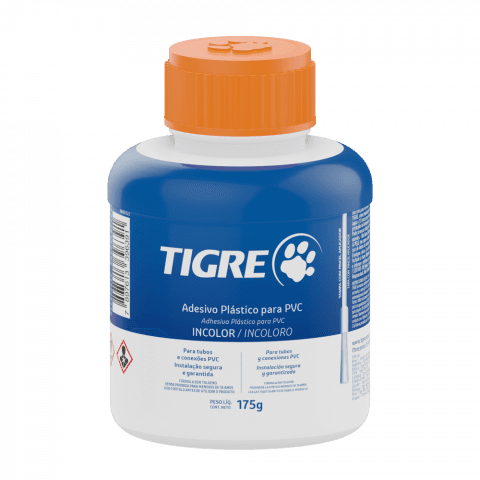 Adesivo Plástico Para Pvc Frasco 175G Incolor - Tigre - Limpar, Preparar E Unir Para Adaptar Às Diferentes Instalações. A Solução Preparadora Tigre Limpa E Prepara Os Tubos E Conexões Para O Processo De Solda, Enquanto A Adesivo Plástico Pvc Tigre É Usado Para Unir Tubos A Conexões, Por Meio Da Soldagem A Frio. Disponível Na Opção Em Frasco Ou Bisnaga, Tanto Incolor Como Azul. O Adesivo Azul Permite Conferir Se A Soldagem Foi Realizada.