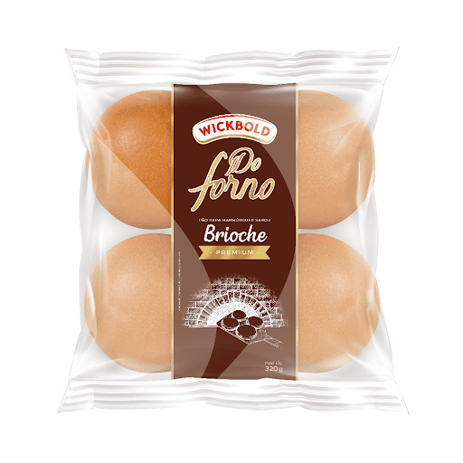 Pão para Hambúrguer Brioche Wickbold Do Forno Premium Pacote 320g - Pão para Hambúrguer Brioche Wickbold Do Forno Premium Pacote 320g