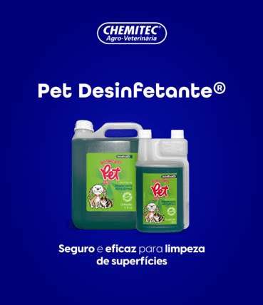Pet Desinfetante - A higiene é fundamental para o bem-estar de tutores e pets. Por isso, o uso de desinfetantes em ambientes frequentados por cães e gatos é crucial para a prevenção da propagação de doenças.

Os desinfetantes:
- Reduzem o riscos de infecções;
- Protegem pets e seres humanos;
- Garantem um ambiente seguro;
- Previnem a propagação de zoonoses.

Entre em contato com a Chemitec para obter mais informações e para adquirir o nosso produto.

#Chemitec #JuntosSomosChemitec #desinfetante #pets #higiene #limpeza
