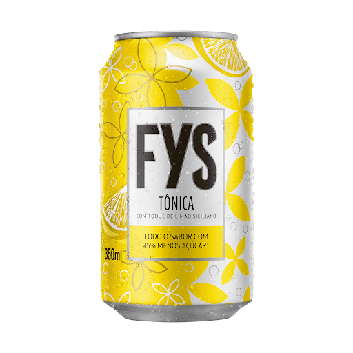 Tônica FYs Lata 350ml - Perfeito para todos os momentos, FYs é o novo refrigerante cheio de som e sabor para você.
FYs possui, em média, 30% menos calorias em relação às variedades do mercado.
FYs é a primeira marca de refrigerantes lançada pelo Grupo HEINEKEN no Brasil e apresenta um amplo portfólio com sabores deliciosos. Conheça a linha completa de FYs e descubra o seu sabor preferido.
O refrigerante FYs se apresenta no formato lata 350ml de água tônica, guaraná, guaraná zero, cola, cola zero, limão, limão zero e laranja. No formato 2L, temos guaraná zero, guarná, laranja, limão, limão zero, cola e cola zero.
Aproveite para abastecer sua geladeira com Fys!