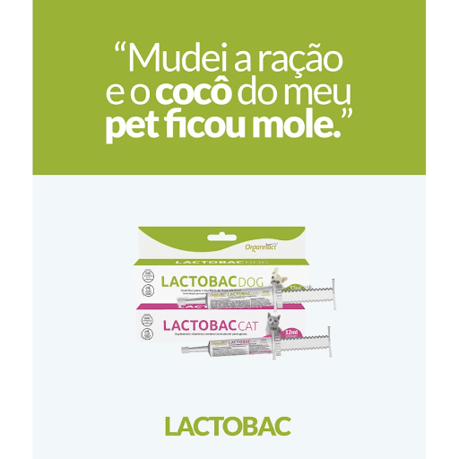 Lactobac Cat 16G - Organnact - ("Mudei a ração e o cocô do meu pet ficou mole.")




Indicado em situações de: mudança de ração, tratamento com antibióticos, fezes amolecidas, entre outras. Contém probióticos e prebióticos (maior variedade e concentração de cepas). Auxilia no equilíbrio da microbiota intestinal. Melhor custo-benefício do mercado (o único com 16g/12ml). O único do mercado específico para gatos. Sem açúcar. Apresentação em gel. Repõe aminoácidos, vitaminas e minerais.