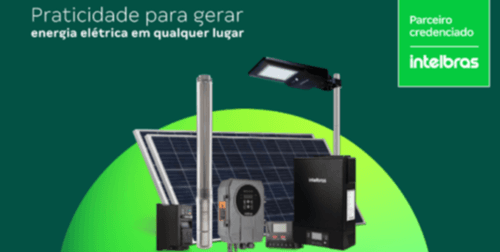 Energia Solar - Diga adeus às preocupações com energia elétrica e aproveite a tranquilidade de estar seguro, livre de fios e autossuficiente na sua propriedade ou negócio! Aproveite os benefícios da energia solar e faça investimento inteligente para sua casa ou
negócio.

Conheça portfólio de soluções Intelbras: painéis solares, inversores, estruturas de fixação, string box e acessórios desenvolvidos para máxima eficiência.