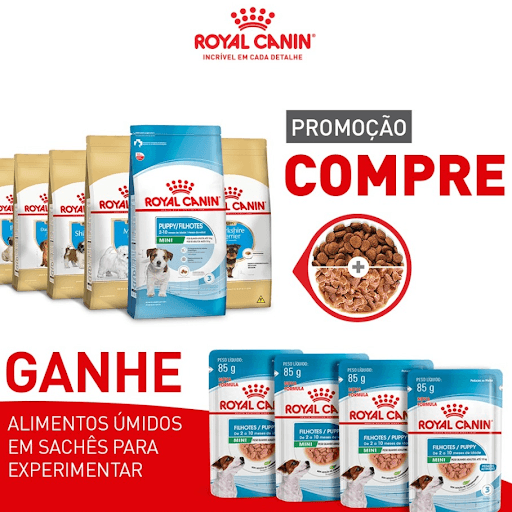 Promoção Compre e Ganhe Alimento Cão Filhote Porte Pequeno - Confira com um funcionário da loja se ela está participando da promoção. • Este desconto é sugerido. A escolha de fornecê-lo é do lojista. • Desconto válido por tempo limitado ou até durarem os estoques. Imagem meramente ilustrativa