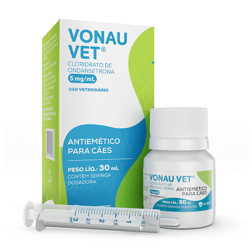 VONAU VET 5MG/ML SOL OR X 30ML - AVERT - Medicamento a base de ondansetrona indicado para prevenção de vomito em cães