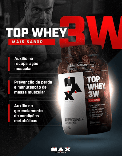 Top Whey 3W - 💪 Sua recuperação começa aqui!
O Top Whey 3W une proteínas de absorção rápida, média e lenta para garantir síntese proteica completa, recuperação muscular otimizada e proteção contra a perda de massa magra.
É o suplemento que trabalha por você mesmo depois do treino. 🏆🔥

👉 Com até 26g de proteína por dose, o Top Whey 3W é referência no Brasil: fórmula premiada, rica em aminoácidos essenciais e perfeita para quem busca resultados consistentes.