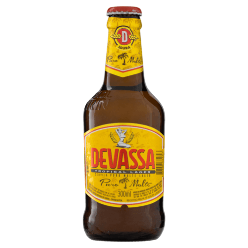 Cerveja Lager Puro Malte Tropical Devassa Garrafa 300ml - Devassa é a cerveja puro malte tropical. Uma cerveja equilibrada, refrescante e fácil de beber, com espuma cremosa e sabor único.
A Devassa Puro Malte é produzida com apenas quatro ingredientes: água, lúpulo, malte e levedura. O que garante uma cerveja com mais harmonia, mais encorpada e uma cor muito mais dourada.
E você sabe porque a Devassa Puro Malte Tropical é diferente de todas as outras cervejas? Ela foi feita para nosso clima, com menos amargor no paladar e que dá aquela vontade de calçar o chinelo e sair por aí aproveitando o dia.
Harmonize a sua cerveja Devassa Puro Malte Tropical com praia, bons amigos e com aquele fim de tarde especial.
Devassa. É puro malte. É tropical.